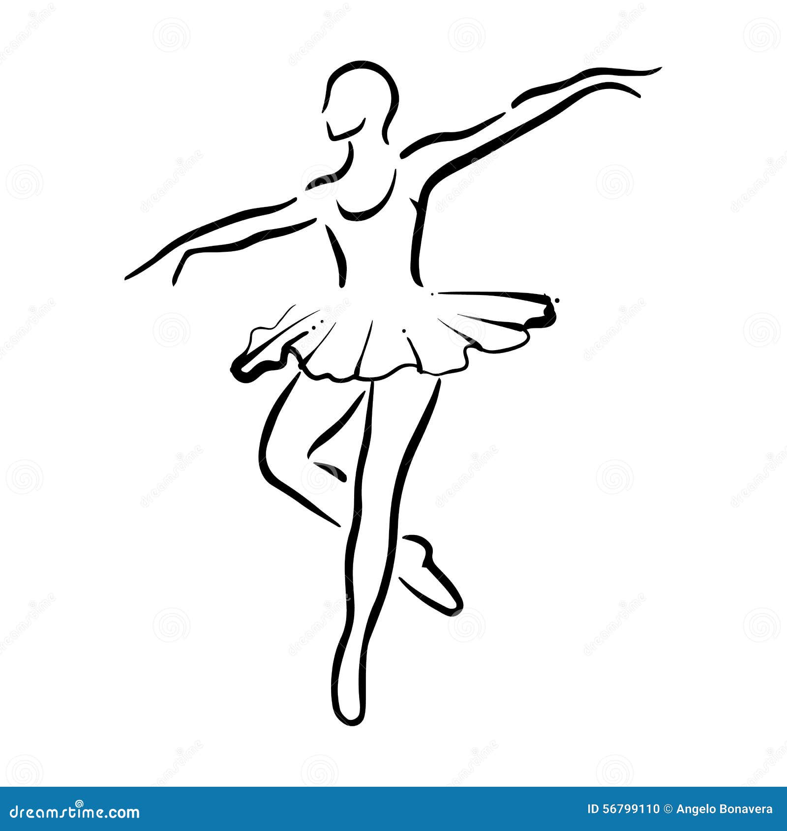 芭蕾舞蹈简笔画图片 芭蕾舞蹈简笔画 - 电影天堂