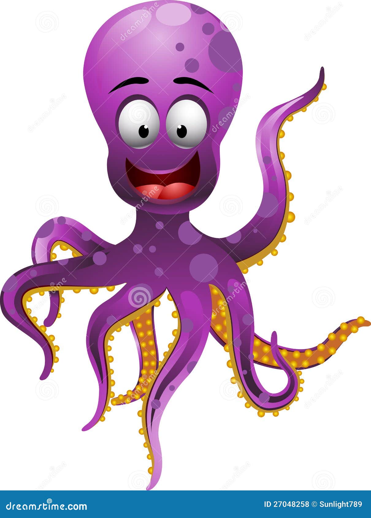 逗人喜爱的章鱼动画片