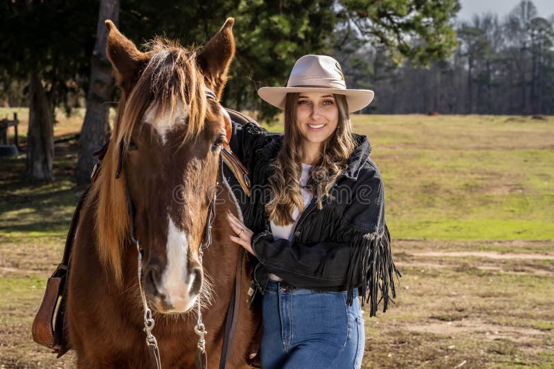 Brunette Cowgirl