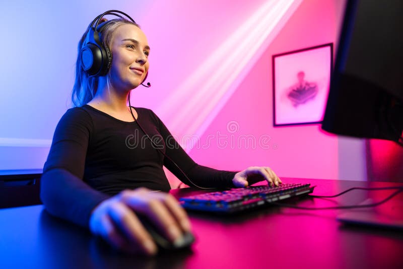 Blonde Gamer Girl