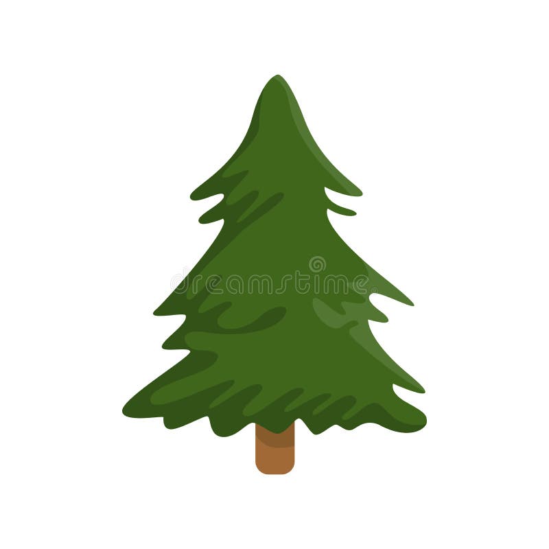 Árbol De Pinos, árbol De Navidad Ilustración del Vector - Ilustración de  regalo, dorado: 166604615