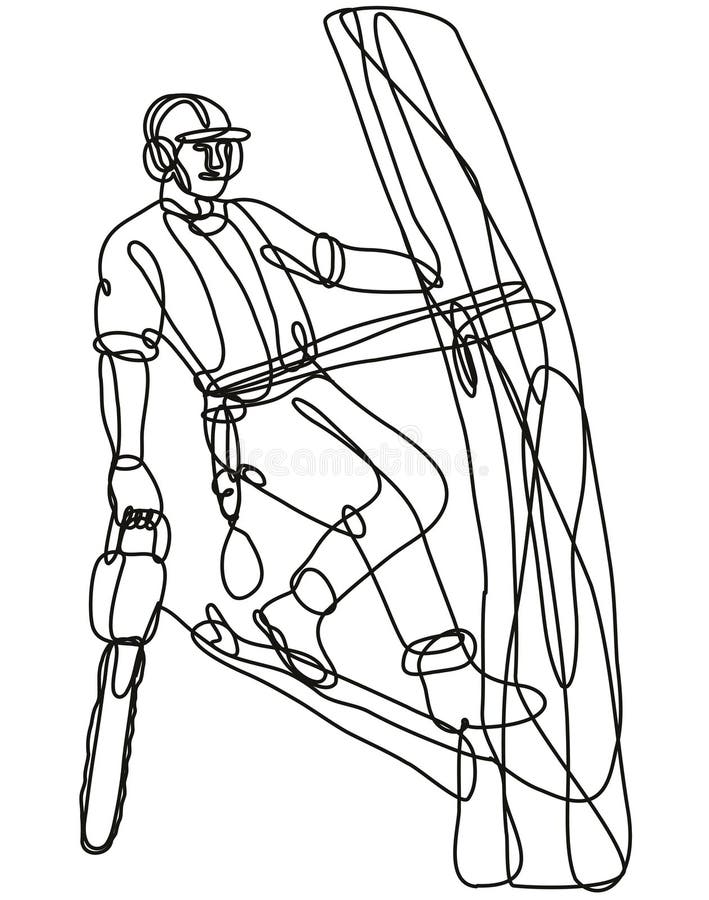 Desenho Do Contorno Da Motosserra Ilustração Stock - Ilustração de fundo,  forma: 160942801