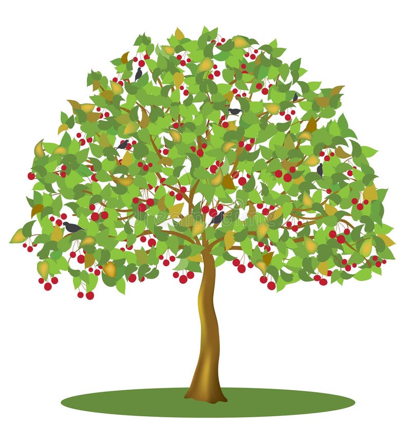 árvore De Maçã Loupoli Simplificou árvore Gráfica No Verão Ilustração do  Vetor - Ilustração de madeira, verde: 211370476