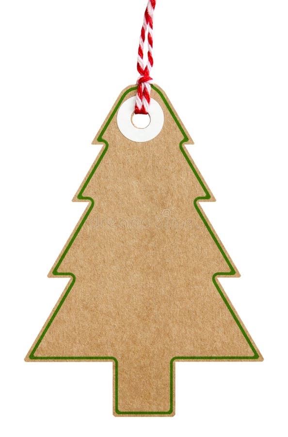 árvore De Natal Com Etiqueta De Presente Em Forma De Borda Verde Foto de  Stock - Imagem de branco, trajeto: 185511628