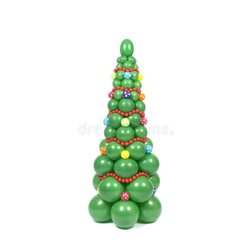 Árvore de Natal dos balões foto de stock. Imagem de feliz - 69492312