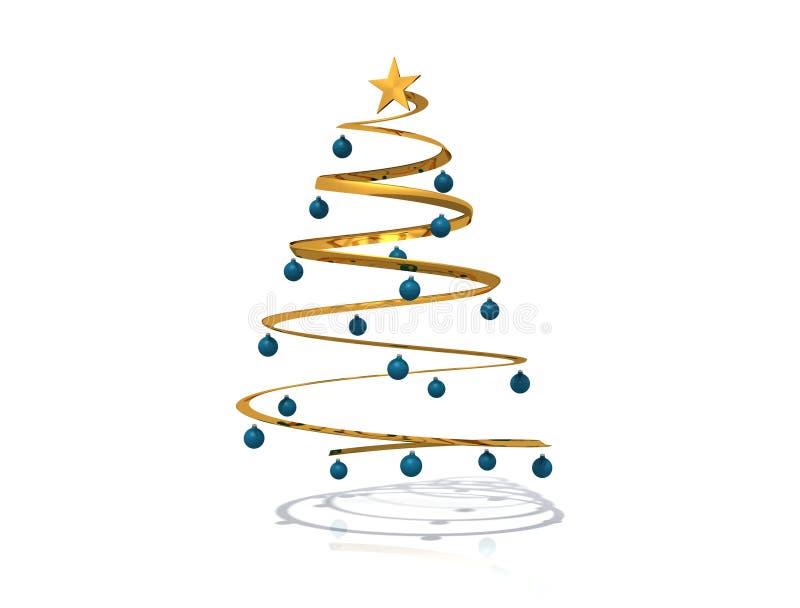 Árvore de Natal espiral ilustração stock. Ilustração de comemore - 6862890