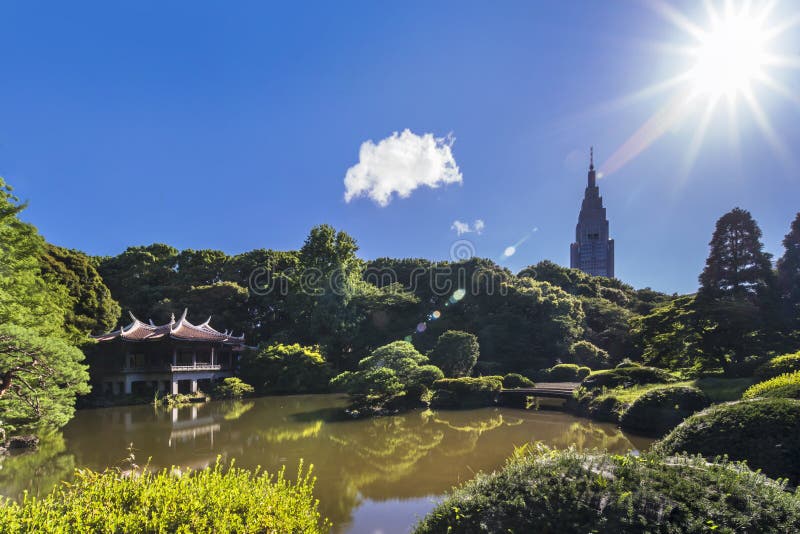 Aº De De Ae De De De Ae A De Kyu Goryo Tei De Pavillon De Taiwan Donnant Sur L Upp Photo Stock Image Du Japonais Pins