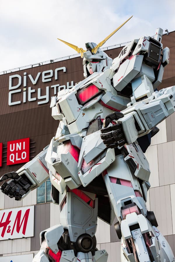 在潜水者城市广场东京 御台场 东京 日本的大型流动衣服rx 0独角兽gundam表现编辑类库存图片 图片包括有0独角兽gundam表现 在潜水者 城市广场东京 御台场 东京 日本的大型流动衣服rx
