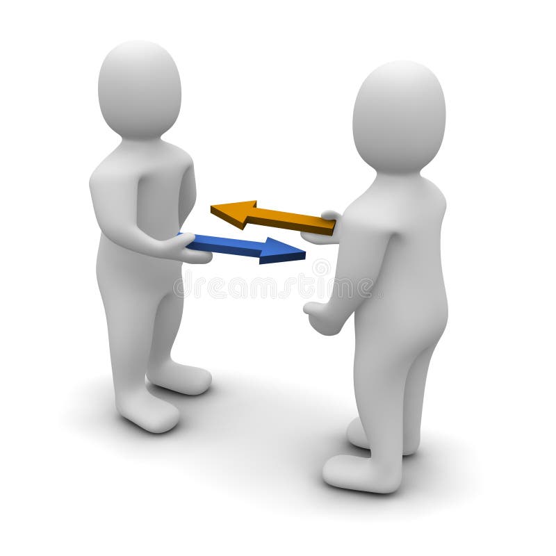 Echange Ou Commerce Illustration Stock Illustration Du Gris