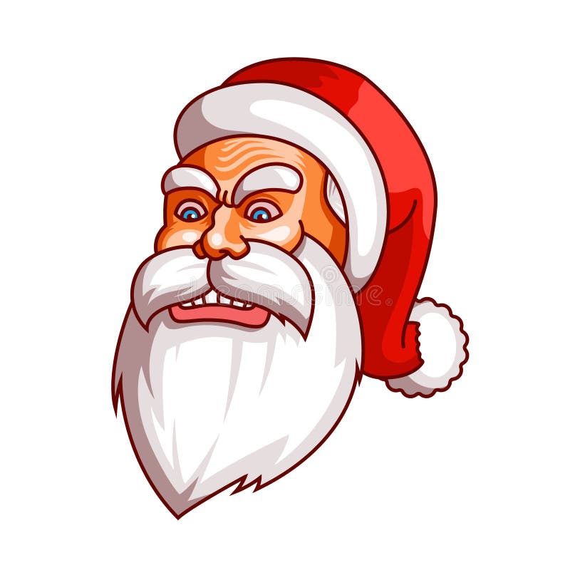 Émotions Du Père Noël Une Partie D'ensemble De Noël Rage, Saccage, Colère Préparez Pour La Copie 