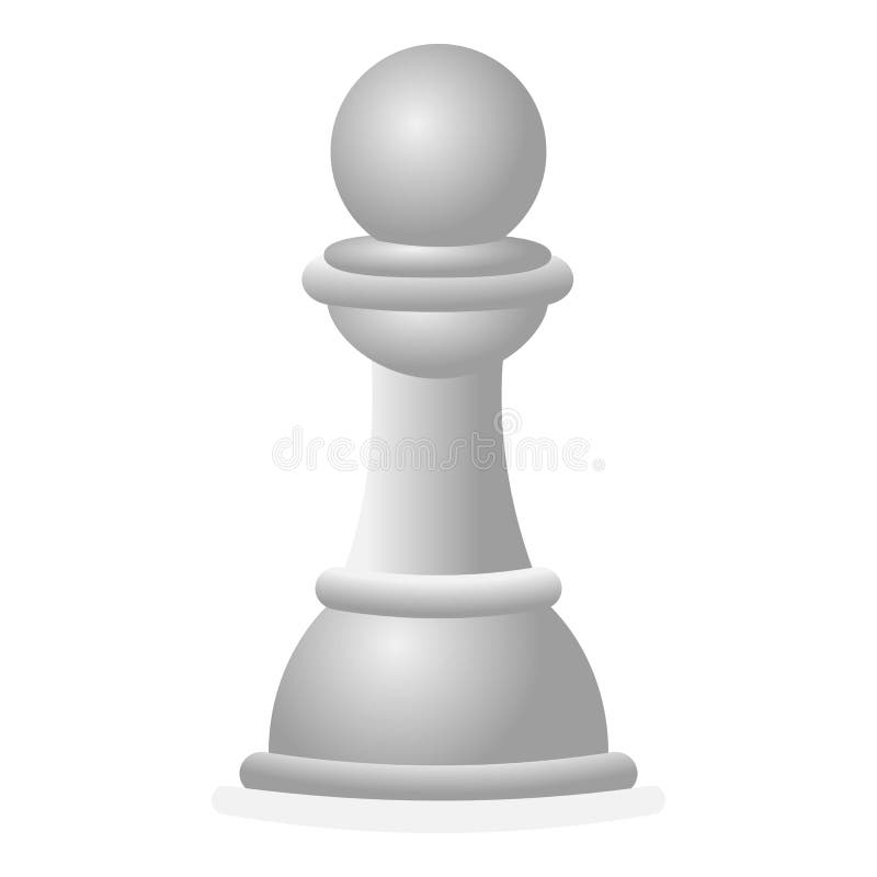 Vector único desenho ilustração figura de xadrez rainha branca