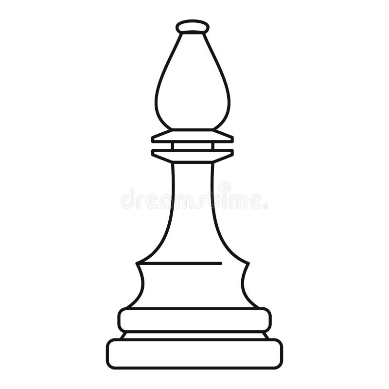 design de ícone de vetor de bispo de xadrez 15014728 Vetor no Vecteezy