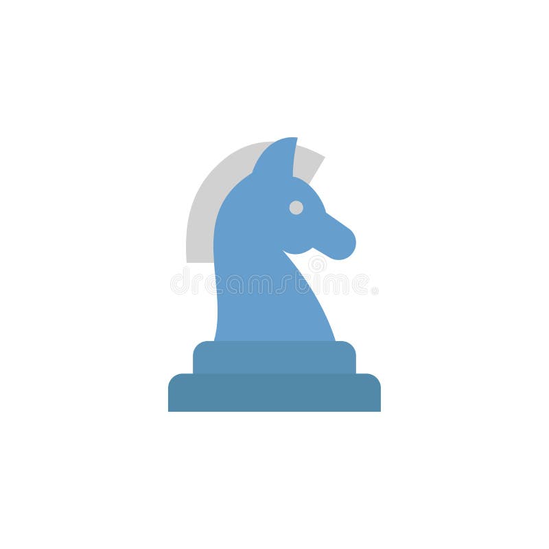 Cavalo, Parte Do Cavaleiro Na Linha ícone Do Jogo De Xadrez Ilustração do  Vetor - Ilustração de torneio, conceito: 97079253