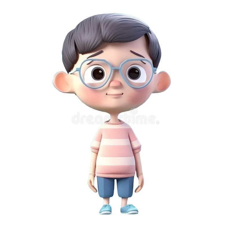 Ícone 3d Avatar Pessoas Desenho Animado Kawaii Usando óculos Um Homem  Sorrindo. Retrato Brilhante De Um Personagem Adolescente Iso Imagem de  Stock - Ilustração de anunciar, conceito: 275139455