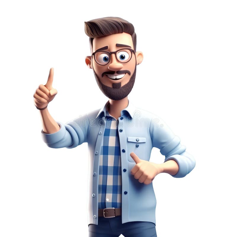 Ícone 3d Avatar Pessoas Desenho Animado Kawaii Usando óculos Um Homem  Sorrindo. Retrato Brilhante De Um Personagem Adolescente Iso Foto de Stock  - Ilustração de azul, postura: 275302794