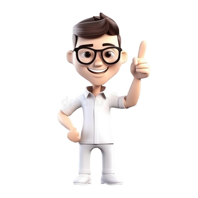 Ícone 3d Avatar Pessoas Desenho Animado Kawaii Usando óculos Um Homem  Sorrindo. Retrato Brilhante De Um Personagem Adolescente Iso Foto de Stock  - Ilustração de azul, postura: 275302794