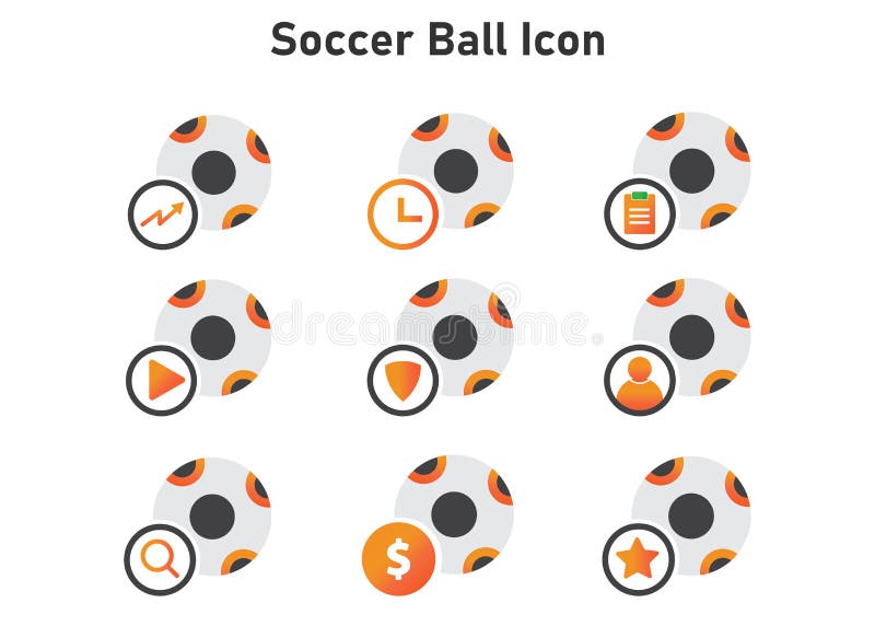 Homem Segurando Um Ícone De Desenho Animado Bola De Futebol Sobre Fundo  Branco. Design Colorido. Ilustração Vetorial Royalty Free SVG, Cliparts,  Vetores, e Ilustrações Stock. Image 77330876