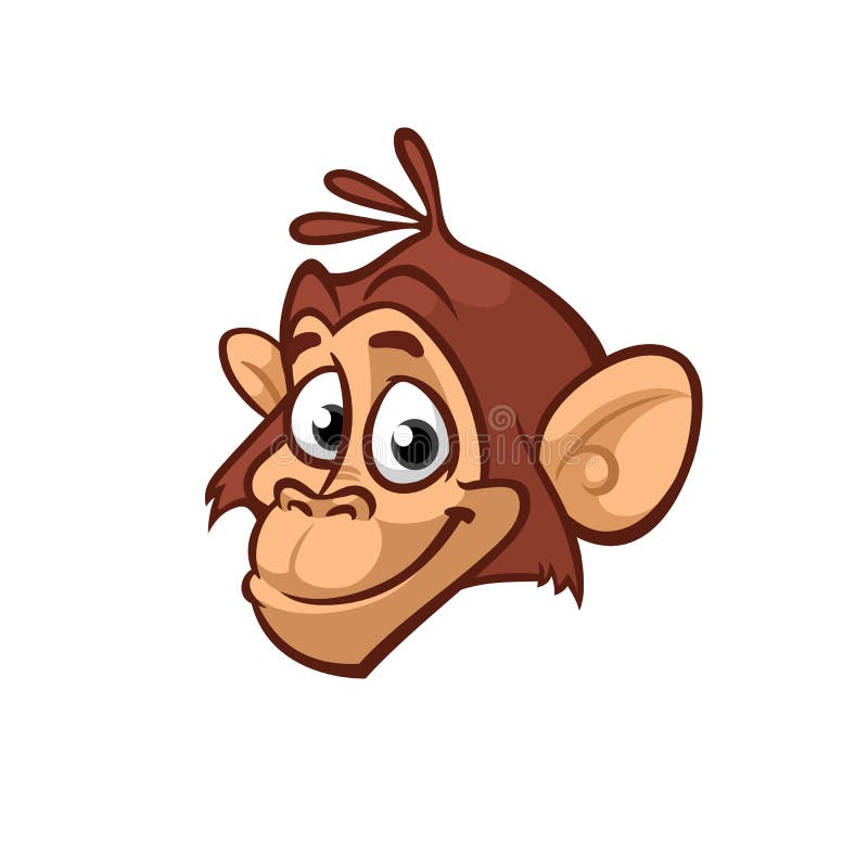 Macaco Sorrindo, Ícone De Desenho Animado Sobre Fundo Branco. Design  Colorido. Royalty Free SVG, Cliparts, Vetores, e Ilustrações Stock. Image  75569452