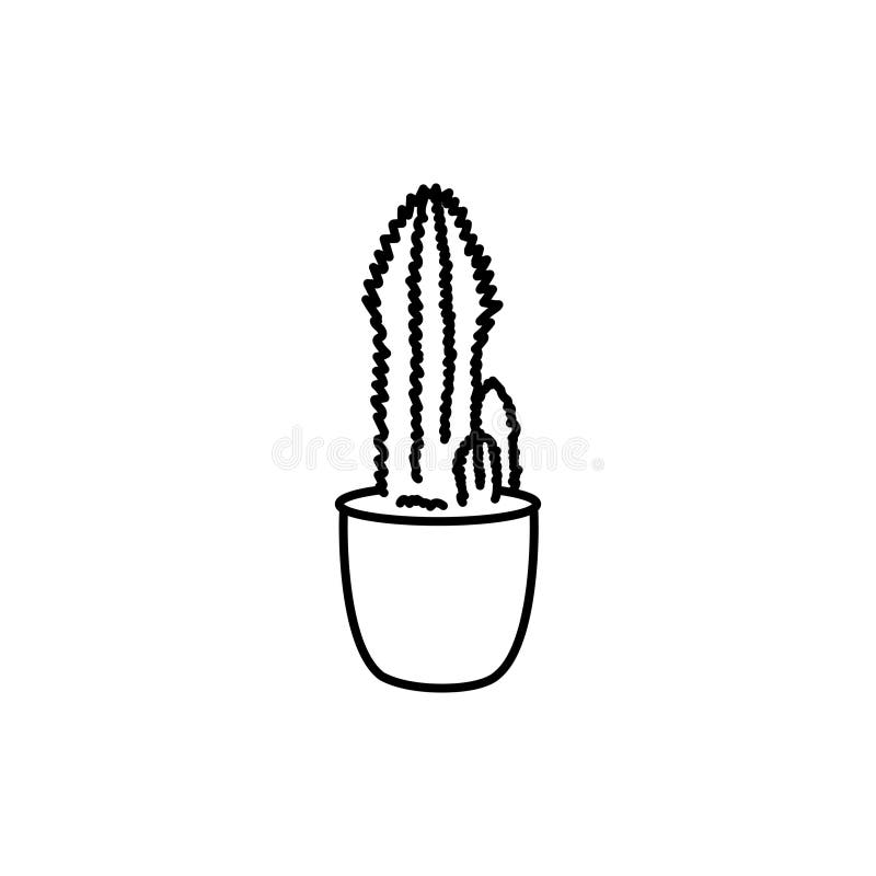 Estilo De Desenho Animado Do ícone Do Cactus Ilustração do Vetor -  Ilustração de objeto, nave: 181700609