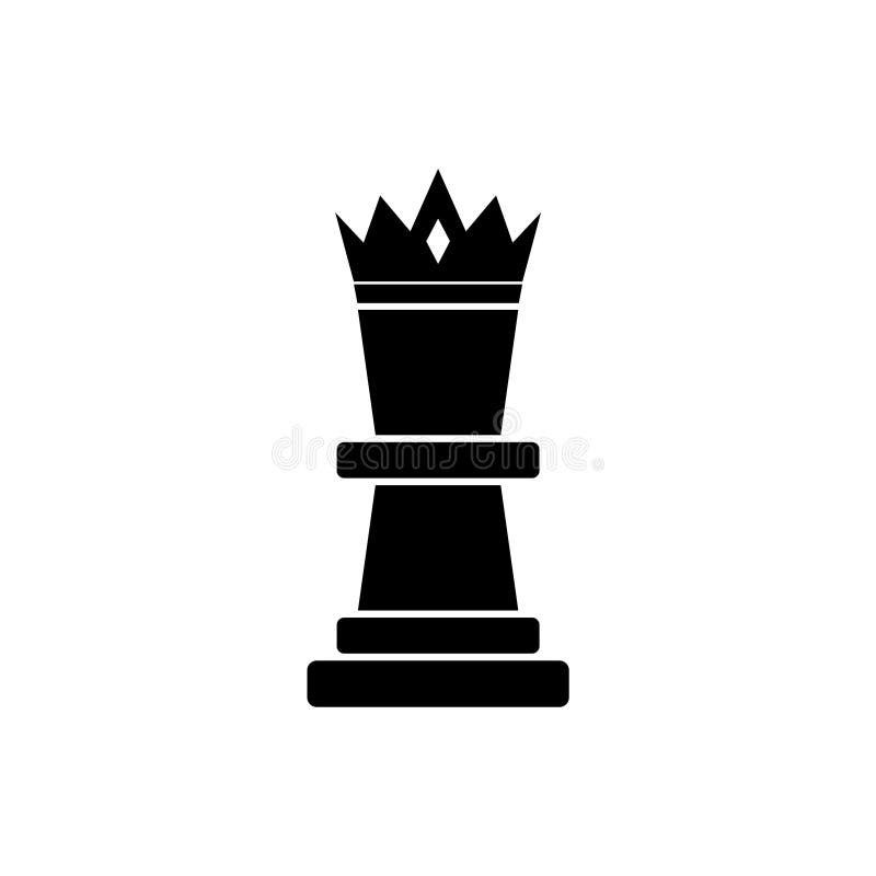 rainha xadrez logotipo Projeto vetor ilustração 24322934 Vetor no
