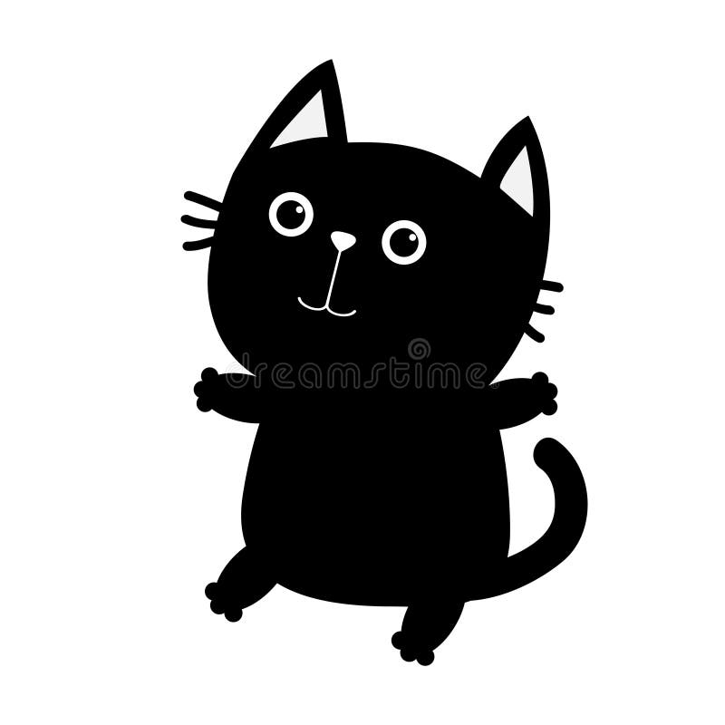 Vetores de Jogo Do Gato Dois Preto Que Olha Acima Amigos Para Sempre  Personagem De Banda Desenhada Bonito Animal Kawaii Cartão Do Amor Estilo  Liso Do Projeto Fundo Branco Isolado e mais