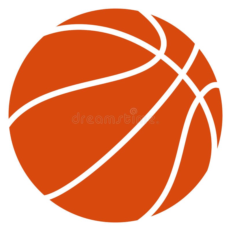 ícone De Desenho De Bola De Basquete. Símbolo Desportivo De Equipe