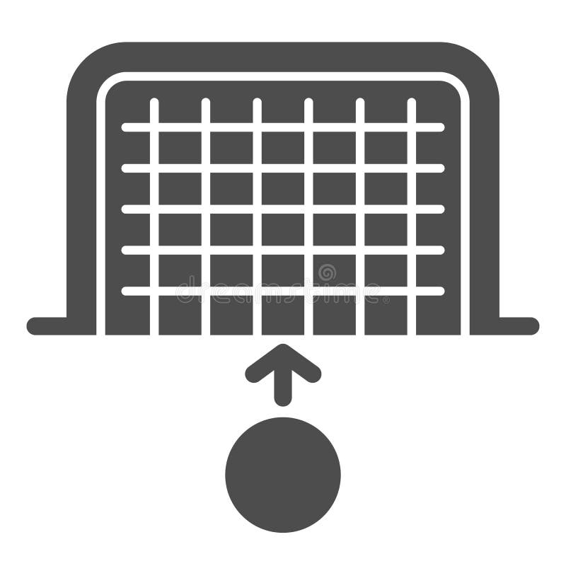 Bola de futebol na net pictograma