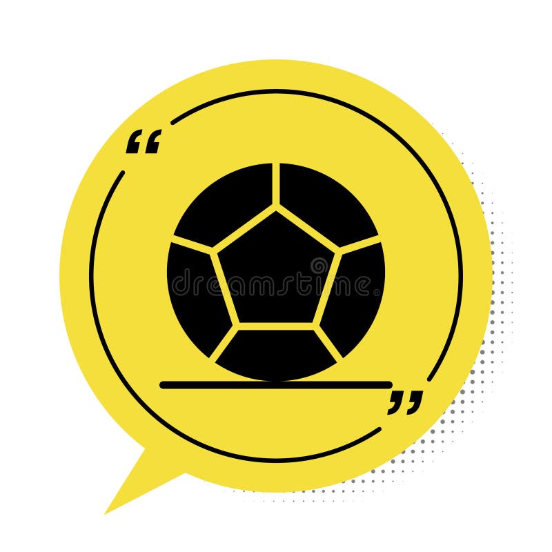 Bola De Futebol Clássica Amarela Preta Isolada Sobre Fundo Amarelo  Ilustração Stock - Ilustração de projeto, profissional: 186074123