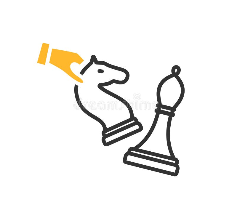 ícone de cor do xadrez rei ilustração do vetor. Ilustração de lazer -  267366864