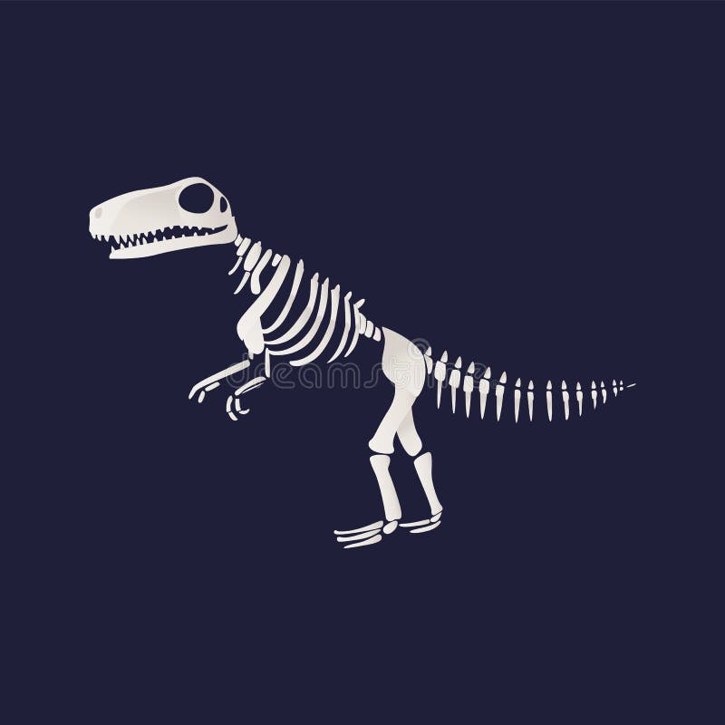 Vetor T-Rex esqueleto download gratuito