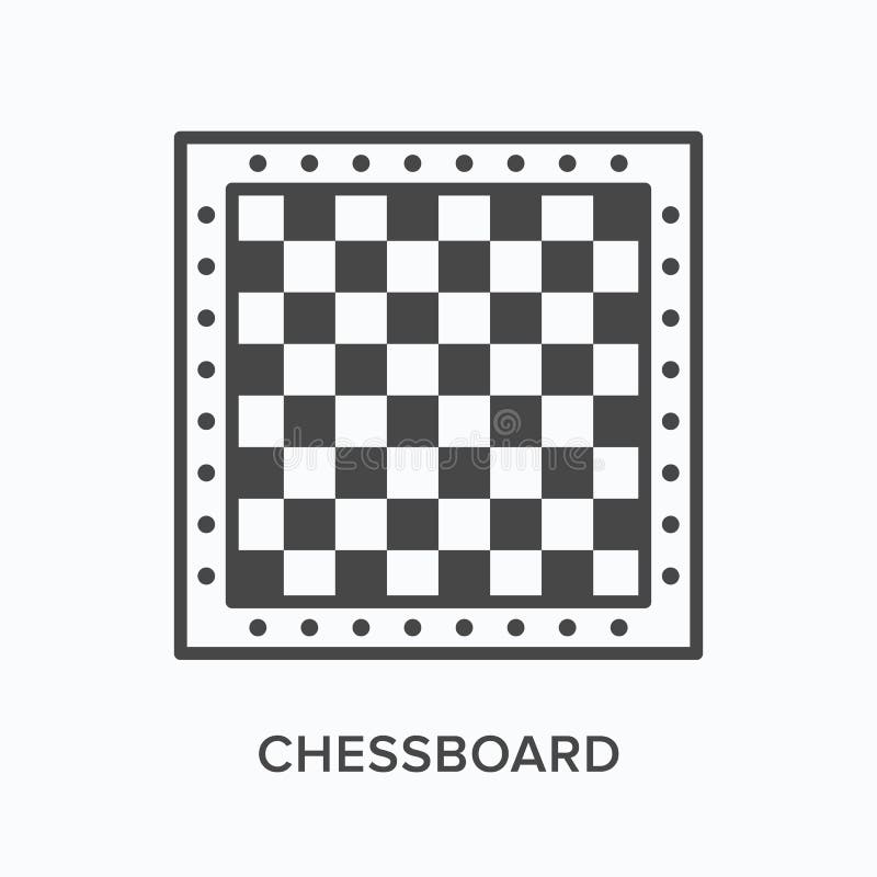 cavalo xadrez fino linha vetor ícone. plano ícone isolado em a fundo