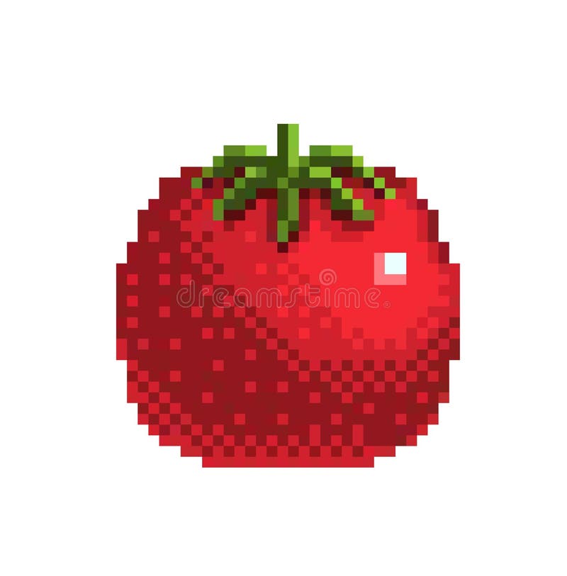 Ícone Do Conjunto De Pixel-art Verdes E Frutas 32x32 Pixels