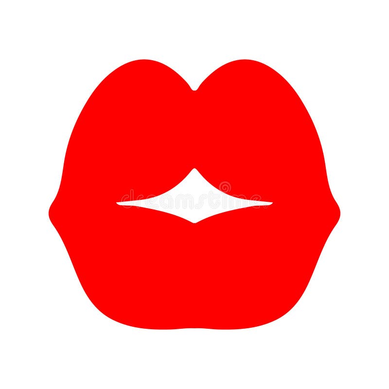 ícones Vetoriais Para Imprimir Lábios De Mulheres. Ilustração De Um Beijo  Com Batom Vermelho Ilustração do Vetor - Ilustração de elemento, sensual:  231709339