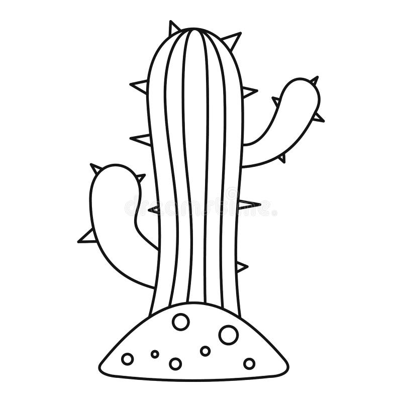 Cactus Coloring Page - Cactos Desenho Para Colorir Png - Free Transparent  PNG Clipart Images Download