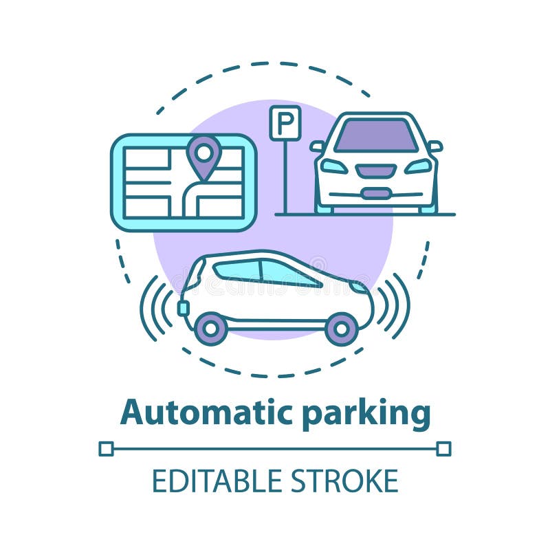 Estacionamento Automático Do Carro Ilustração do Vetor - Ilustração de  plataforma, cupê: 95604879