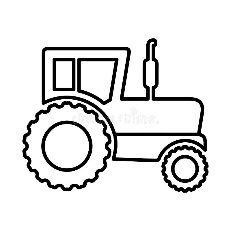 ícone linear de trator. implemento agrícola. ilustração de linha fina.  símbolo de contorno. desenho de contorno isolado de vetor 4619485 Vetor no  Vecteezy