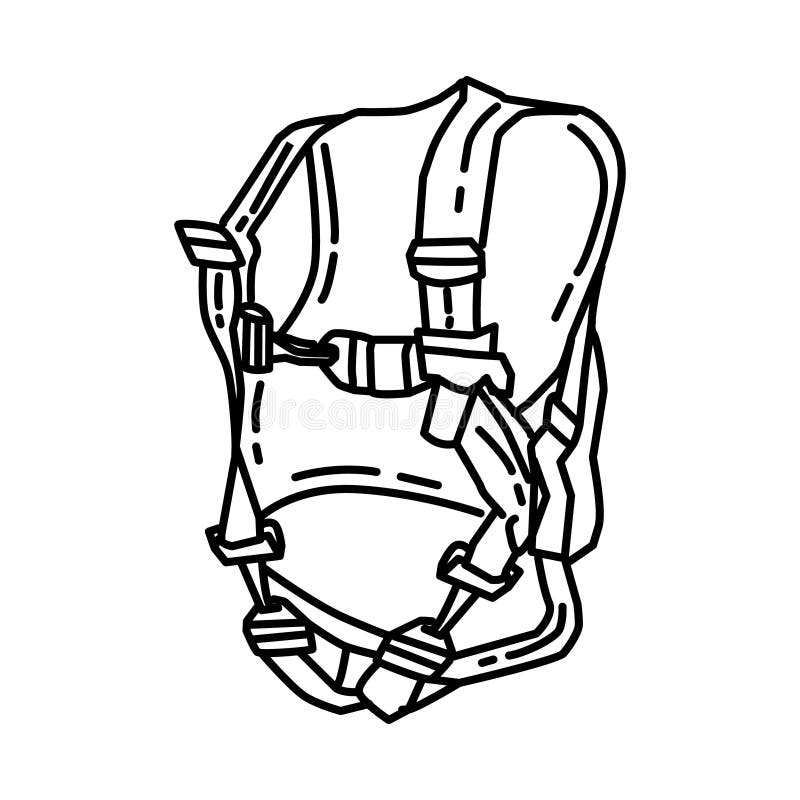 Ícone de doodle de contorno desenhado à mão do capacete da
