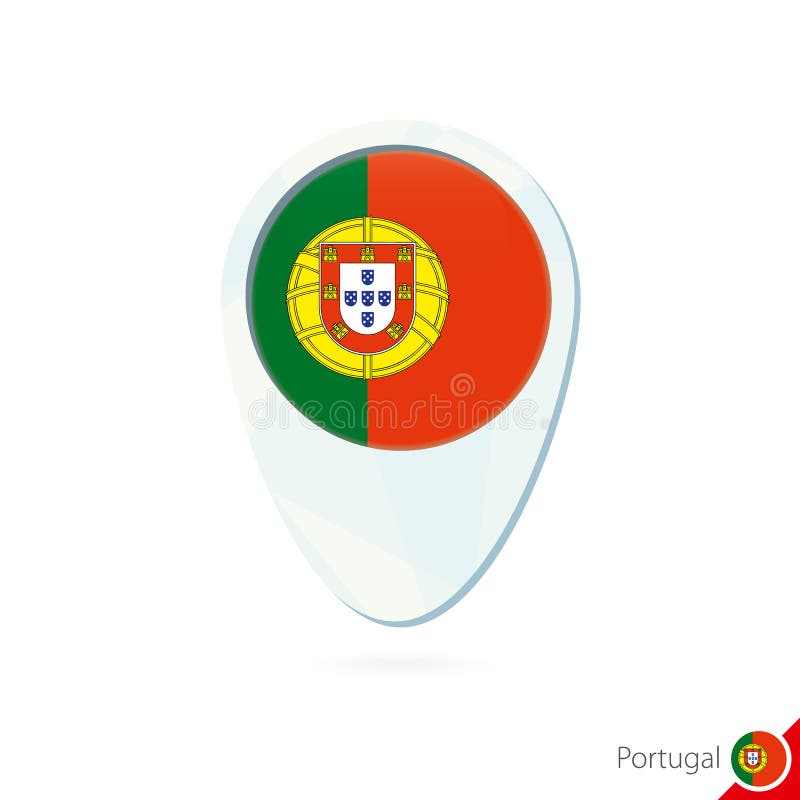 Vetores de Localização De Portugal No Mapamúndi Marcada Com O