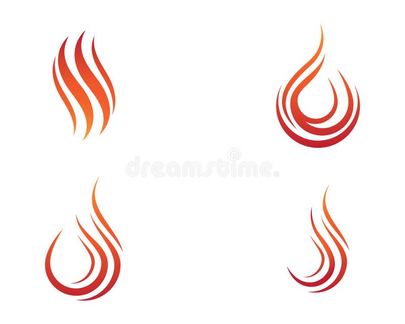Ícones do vetor do fogo ilustração do vetor. Ilustração de flama - 50744773