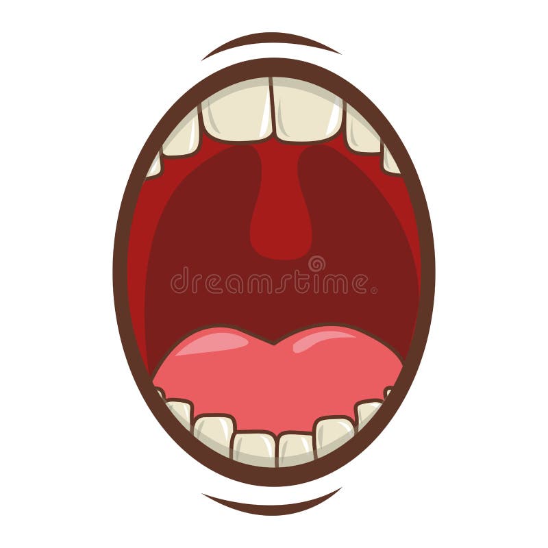 Desenho animado conjunto de sorriso boca lábios com - Stockphoto #23011359