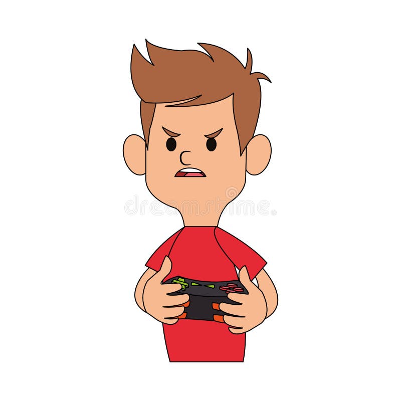 Os Jogos De Vídeo Jogam Desenhos Animados Do Console Ilustração do Vetor -  Ilustração de controladores, lifestyle: 153491620