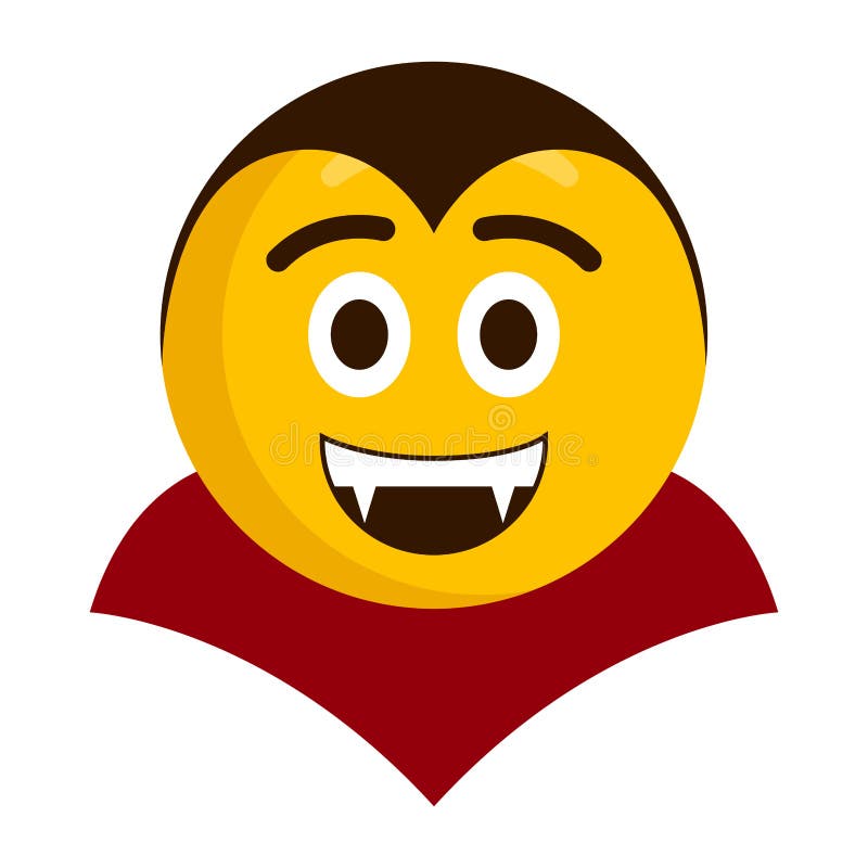 Desenho de Emoji homem vampiro para colorir