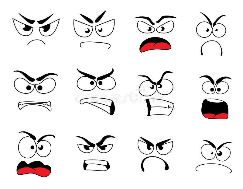 Emoticon Upset Com Ícone Isolado Expressão De Rosto Triste. Emoji Infeliz  Do Vetor Com Expressão De Tristeza Ofendida, Tristeza, Luto E Tristeza.  Smiley Triste Entediado Com Olhos Grandes Deprimidos, Boca Curvada Para