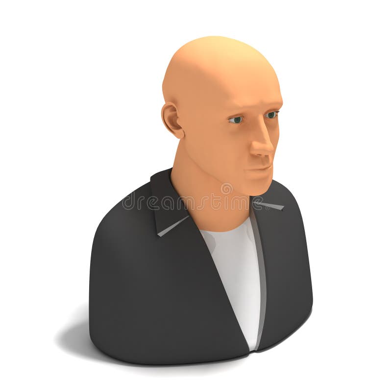 Personagem De Desenho Animado 3d Jovem Branco-careca Feliz Ilustração Stock  - Ilustração de macho, comprimento: 195070824