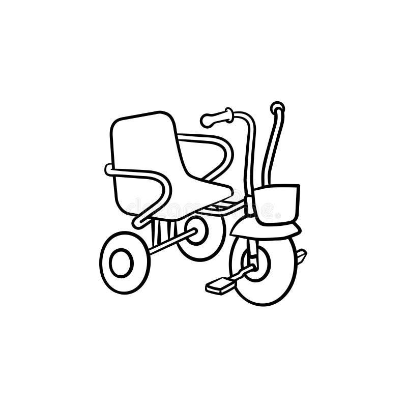 Desenho de Menino em triciclo para Colorir - Colorir.com