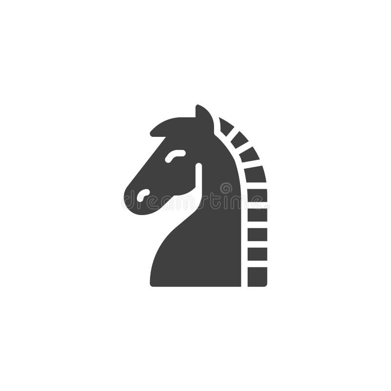 Cavalo, Parte Do Cavaleiro Na Linha ícone Do Jogo De Xadrez Ilustração do  Vetor - Ilustração de torneio, conceito: 97079253