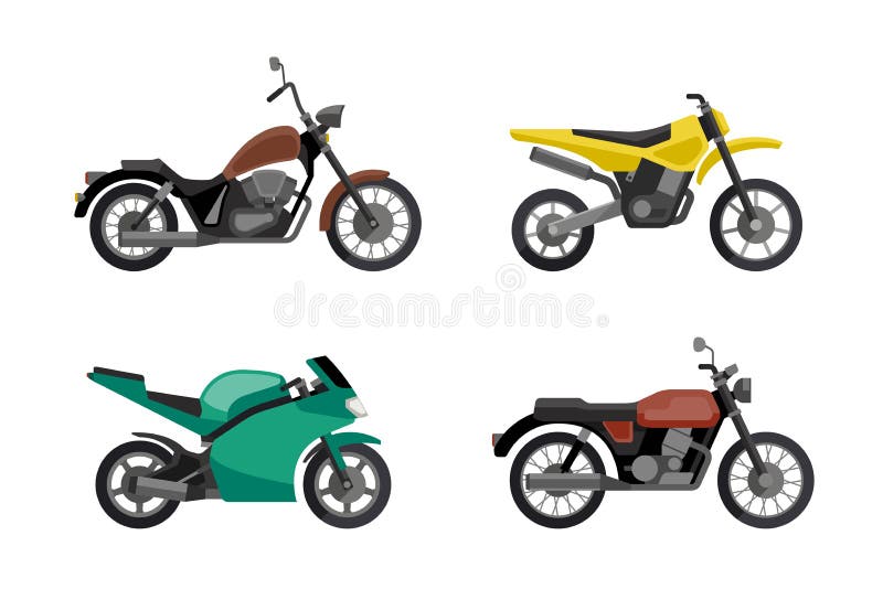 Entregue O Estilo Da Tração De Uma Ilustração Nova Da Motocicleta Do Vetor  Para O Livro Para Colorir Ilustração do Vetor - Ilustração de transporte,  creativo: 97630393