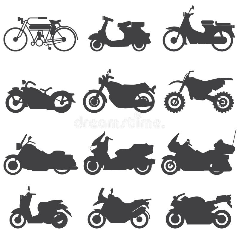 Entregue O Estilo Da Tração De Uma Ilustração Nova Da Motocicleta Do Vetor  Para O Livro Para Colorir Ilustração do Vetor - Ilustração de transporte,  creativo: 97630393