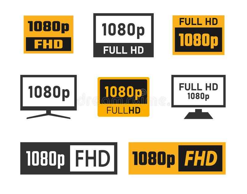 Resolução de vídeo ilustração vetorial alta definição ultra hd quad player  em tela cheia assistir filme 4k 2k 1080p 720p conceito de tecnologia ícone  de linha vetorial para negócios e publicidade