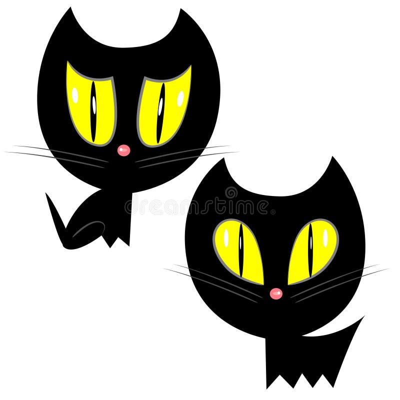 Jogo Da Sombra Com Gato Preto Ilustração do Vetor - Ilustração de  halloween, gatos: 101004711